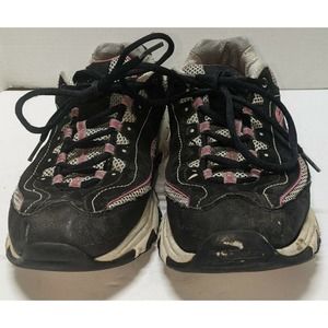 Skechers Women's D'Lites SN11860 Shoes Sneakers Memory Foam Lace-Up Black 10